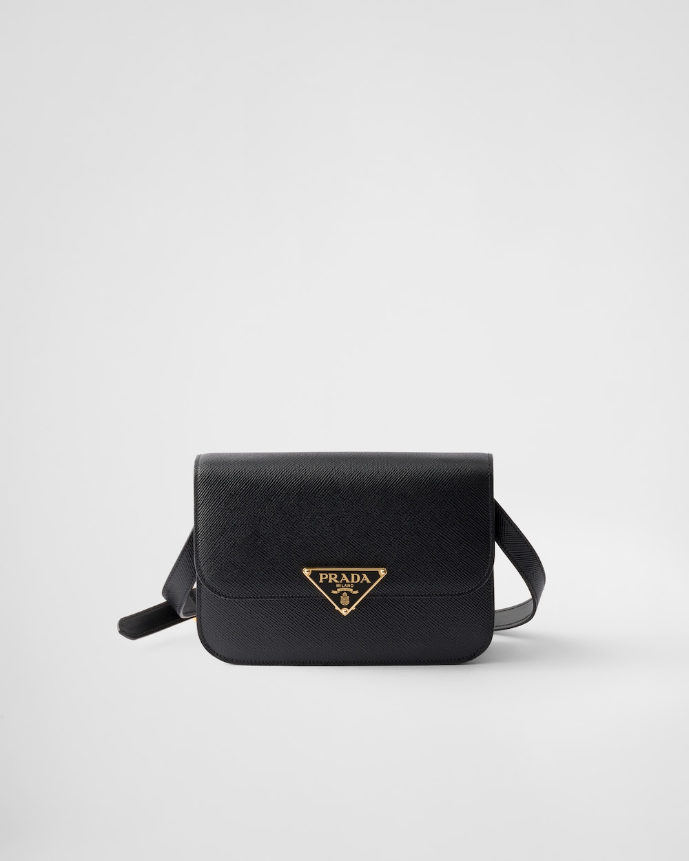 Saffiano Leather Flap Shoulder Bag - Image 1